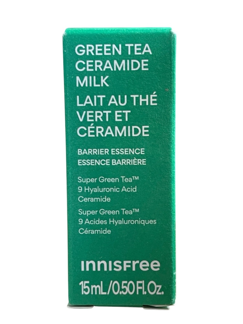 Innisfree Green Tea Ceramide Milk Barrier Essence 15ml New